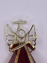 Stain Glass Christmas Angel Figurine Ornament Free Standing ...