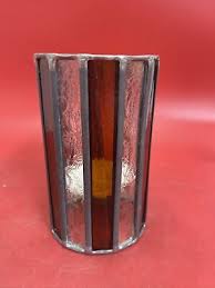 Vintage Candlestick, stained glass, 6 inches high, handmade ...