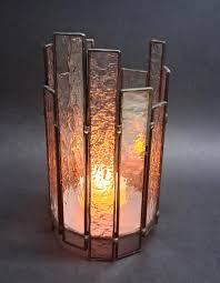 Unique Stained Glass Candle Holder – Handmade Home Accent ...