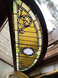 SG3625 Antique Arch Top Stained Glass Window Elliptical ...