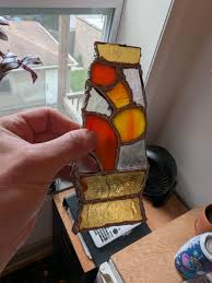 First piece foiled!! : r/StainedGlass