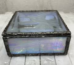 Lovely Glass Hummingbird Jewelry Box With Mirrored Bottom | eBay