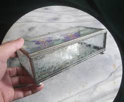 OLD-TIME] Early Taiwan-made glass jewelry box - Shop OLD-TIME Storage - Pinkoi