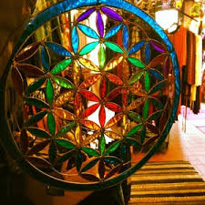 Rainbow, Flower of Life Resin Glass - Etsy