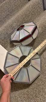 Vintage stained glass lampshades, no base (2) $25 each or $40/both