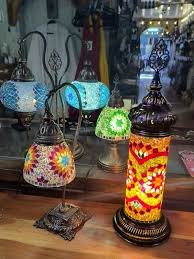 ✨ Turkish mosaic lamps, often called “evil eye” lamps, are ...