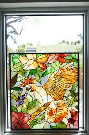 Stained Glass Panel with a Cockatoo For Sale at 1stDibs | old gregg stained glass, old greg stained glass, stained glass old gregg