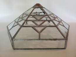 hanging glass shade metal leaded-look Prairie geometric arts ...