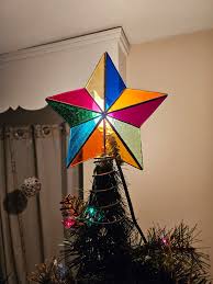 3D Christmas Tree Topper Star - DAB Stained Glass LLC
