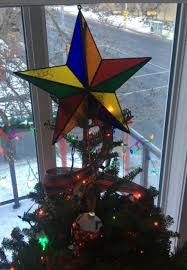 Multicolored Stained Glass 3D Star Tree Topper - Etsy