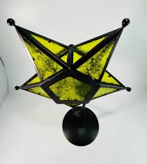 World Market Stained Glass Star Shaped Tea Light Candle ...