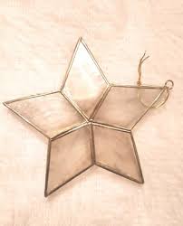 Capiz Shell Star Ornament - Gold Metal Frame (2) | eBay