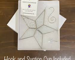 Clear Stained Glass Star Ornament Christmas Tree | 5" X 5" | Gift Boxed - Etsy