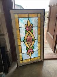 SG4695 antique Stainglass Window 23 x 40.5 | eBay