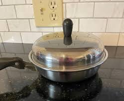 Vintage High Thermal Permanent 8 Inch Frying Pan With Cover 18-8 Made in Usa/vintage Kitchen/retro Kitchen/70's - Etsy