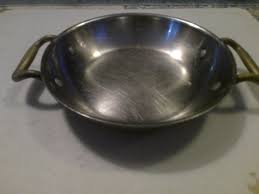 Antique Copper Skillet or Griddle - Round Form With Brass ...