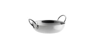 Vollrath 59749 18 oz. Shallow Stainless Steel Balti Dish - 5 ...