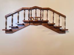 Buy Amish Made Wood Staircase Step Shelf Online in India - Etsy