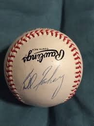 National Baseball League Game Ball Signed Bill Fahey ...