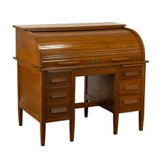 Vintage Oak Roll Top Banker's Desk | Grandview Mercantile