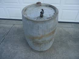 Vintage Standard Oil Gas Steel Galvanized 56 Gallon Drum Bronze Spigot | #1900599191