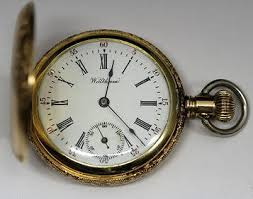 American Waltham Pocket Watch In 14 Gold Case