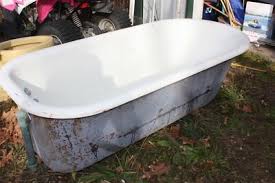 1926 Antique Cast Iron Porcelain Enamel Claw Foot Tub | eBay