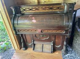 Mason & Hamlin Reed Pump Organ roll top style keyboard cover ...