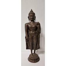 Nepalese Artist, Large Figure of the Buddha, Late 19th Century, Bronze | Chairish