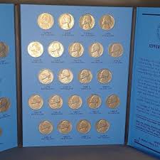 65 Jefferson Nickels in COMPLETED Whitman and similar items