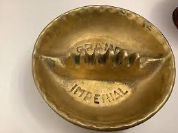Grand Imperial Old Hotel Advertising Thick Brass Ashtray ...
