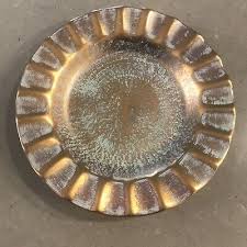 Stangl Pottery Antique Gold Fluted Ruffled Edge Ashtray 7 ...