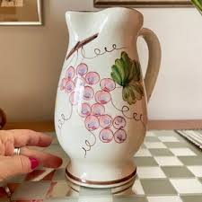 Cantine Lungarotti Italian Pottery Pitcher- Mid-century ...