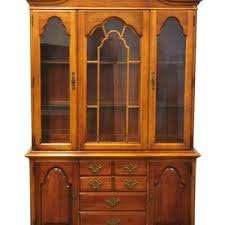 STANLEY FURNITURE Solid Cherry Traditional Style 51" Buffet W. Lighted Display China Cabinet - Etsy