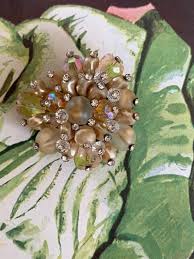 Stunning 1960s Coro Vendome Signed MCM Crystal Rhinestone ...