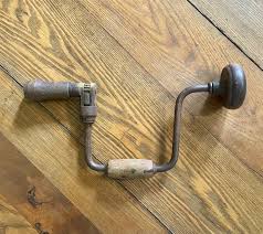 Vintage Hand Crank Bit Brace Drill: Collectible Woodworking ...