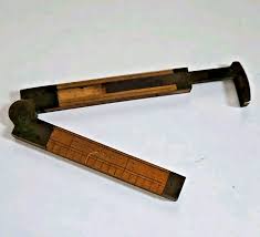 Vintage STANLEY No. 36 1/2 Boxwood Folding Rule with Caliper ...