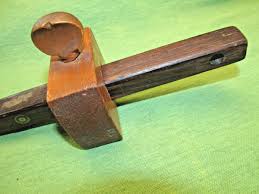 Vintage Wood & Brass Scribe Mortise Marking Gage w/Worn Pin | eBay
