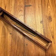 Rosewood Incense Burner & Storage Box, Carved Flowers ...