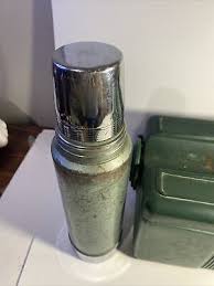 Vintage Stanley Aladdin Cooler and Thermo Cup Combo Lunch Box Snack Green | eBay