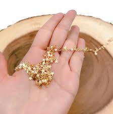 18K Gold Star White Pearl Chain by Yard, Gold Star Chain for Necklace Bracelet Anklet Component Supply, CH194 - BeadsCreation4u