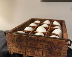 Vintage Star Egg Carriers and Trays Rochester NY Crate With ...