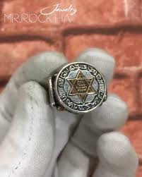 Handmade 925 Sterling Silver Seal of Solomon Men's Ring ...