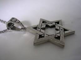 JEWISH STAR PENDANT WITH A CHAIN AND HIGH POLISHED FINISH IN ...