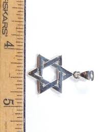 NEW* 925 Sterling Silver Classic Simple Unisex Jewish Star ...