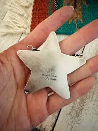 Navajo Sterling Silver, Royston Turquoise & CZ Star Necklace ...