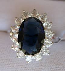 Sapphire Blue & White CZ Royal Engagement Ring Sz 6-9 | eBay