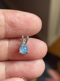 Star Sapphire Pendant - 14k White Gold - Vintage – Vintage ...