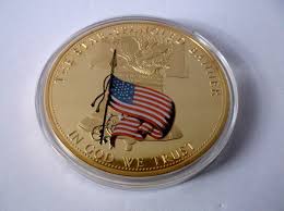 THE START SPANGLED BANNER AMMERICAN MINT 24K GOLD PLATED ...