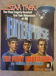 Vintage 1980s STAR TREK ENTERPRISE The First Adventure Pocket Book STORE DISPLAY | eBay